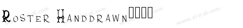 Roster Handdrawn字体转换